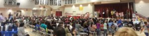 I was speaking at this school assembly when I found out my father went into the hospital. That was a hard speech to get through! Sadly, he never left the hospital but I got to say goodbye.